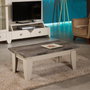 Hanah Home Mesa de Centro Beige 110x65x45 cm Elegante y Funcional Tablero Melamina 18mm